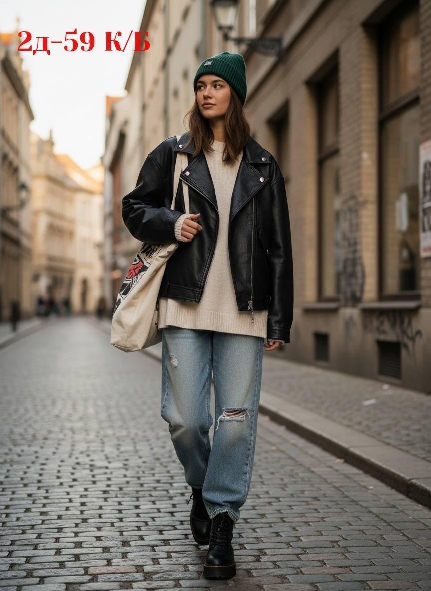 кэжуал наряд,образы с косухой,косуха куртка оверсайз,кожаная куртка