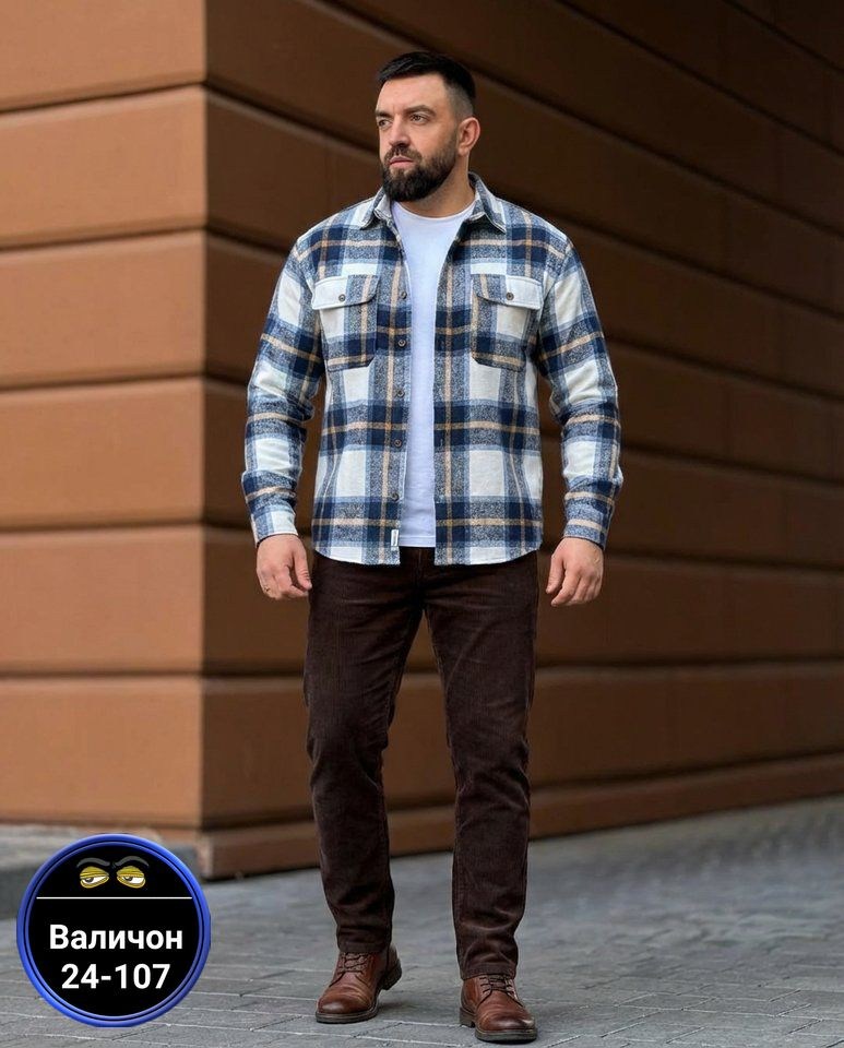 рубашка в клетку теплая h&h fashion,рубашка теплая мужская,рубашка мужская,клетчатая рубашка мужская,рубашка мужская в клетку теплая