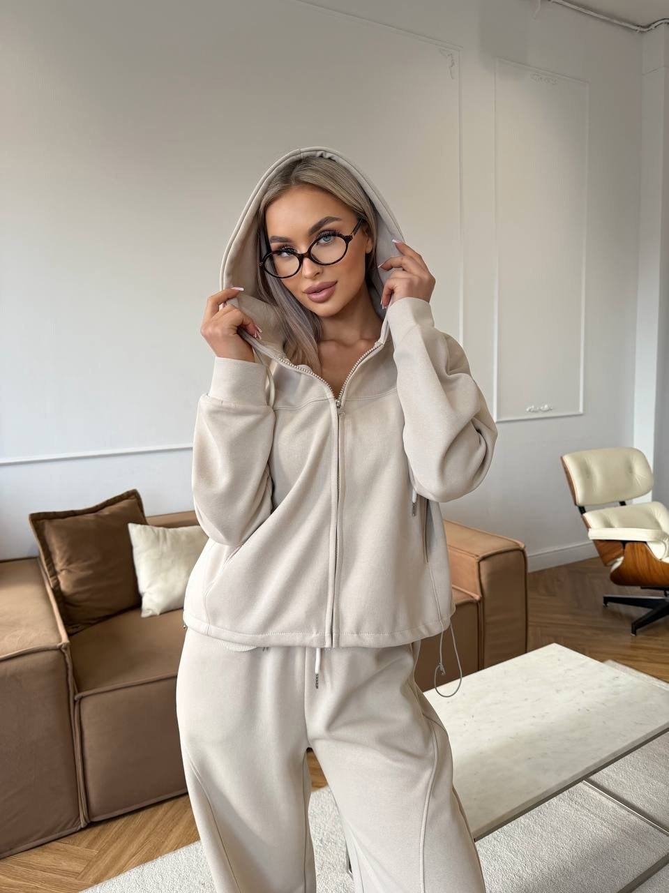 костюм спортивный женский,костюм голубой,костюм спортивный,женский костюм,костюм с капюшоном и брюками erdalis