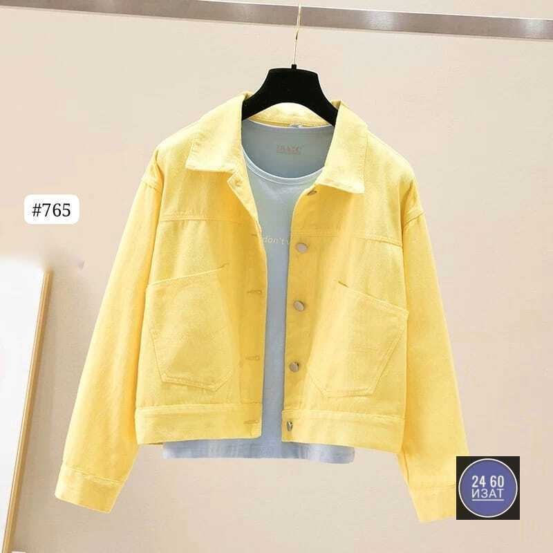 повседневная куртка,куртка желтая,джинсовая куртка,куртка женская,куртка женская жёлтая