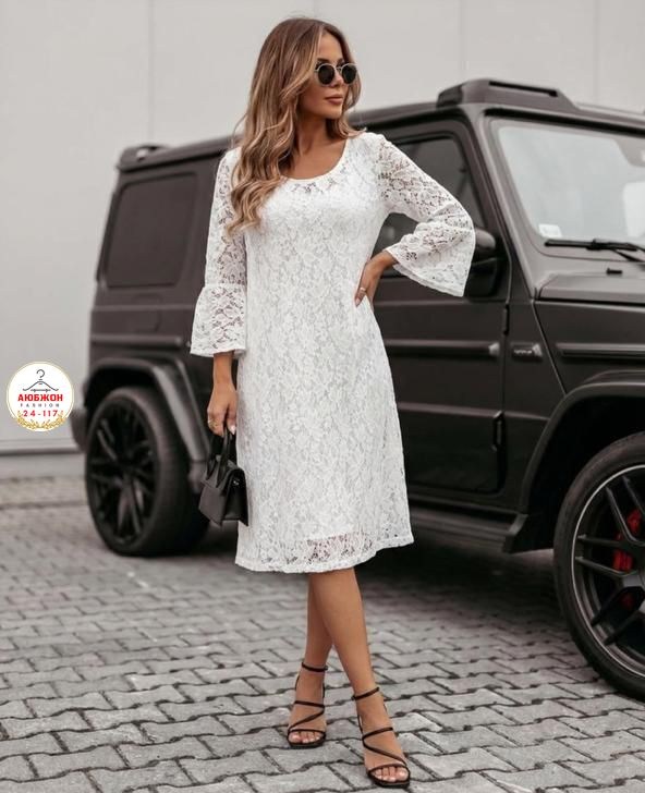 платье с кружевами,кружевное платье,нарядное платье,белое кружевное платье,стильное платье