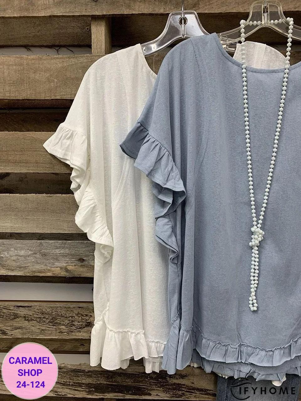 блузка свободного кроя,блузка женская,блузка бохо,блузка с оборками,повседневная блузка