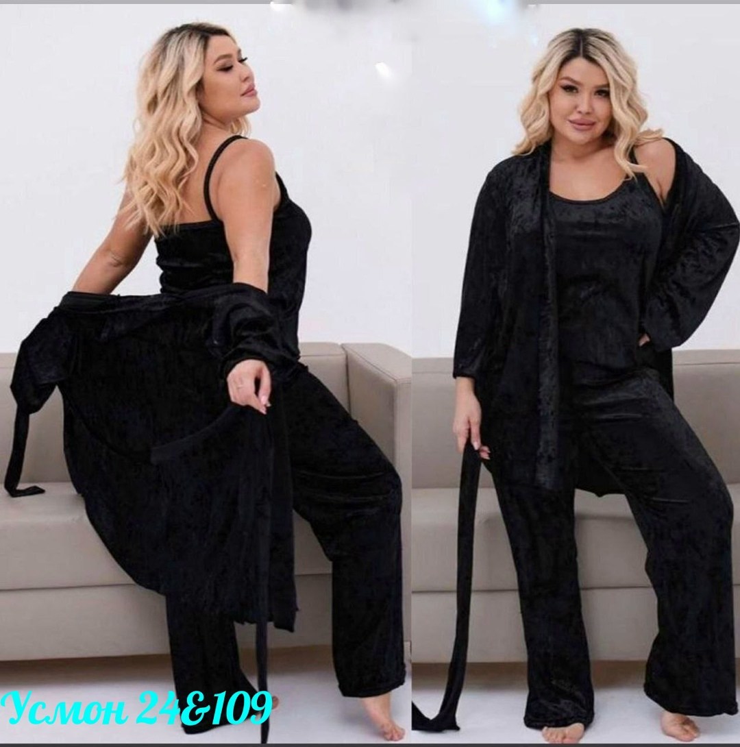пижама тройка женская велюр,пижама комплект женская,пижама женская велюр,женская пижама бархат 4 в 1,бархатная пижама комплект