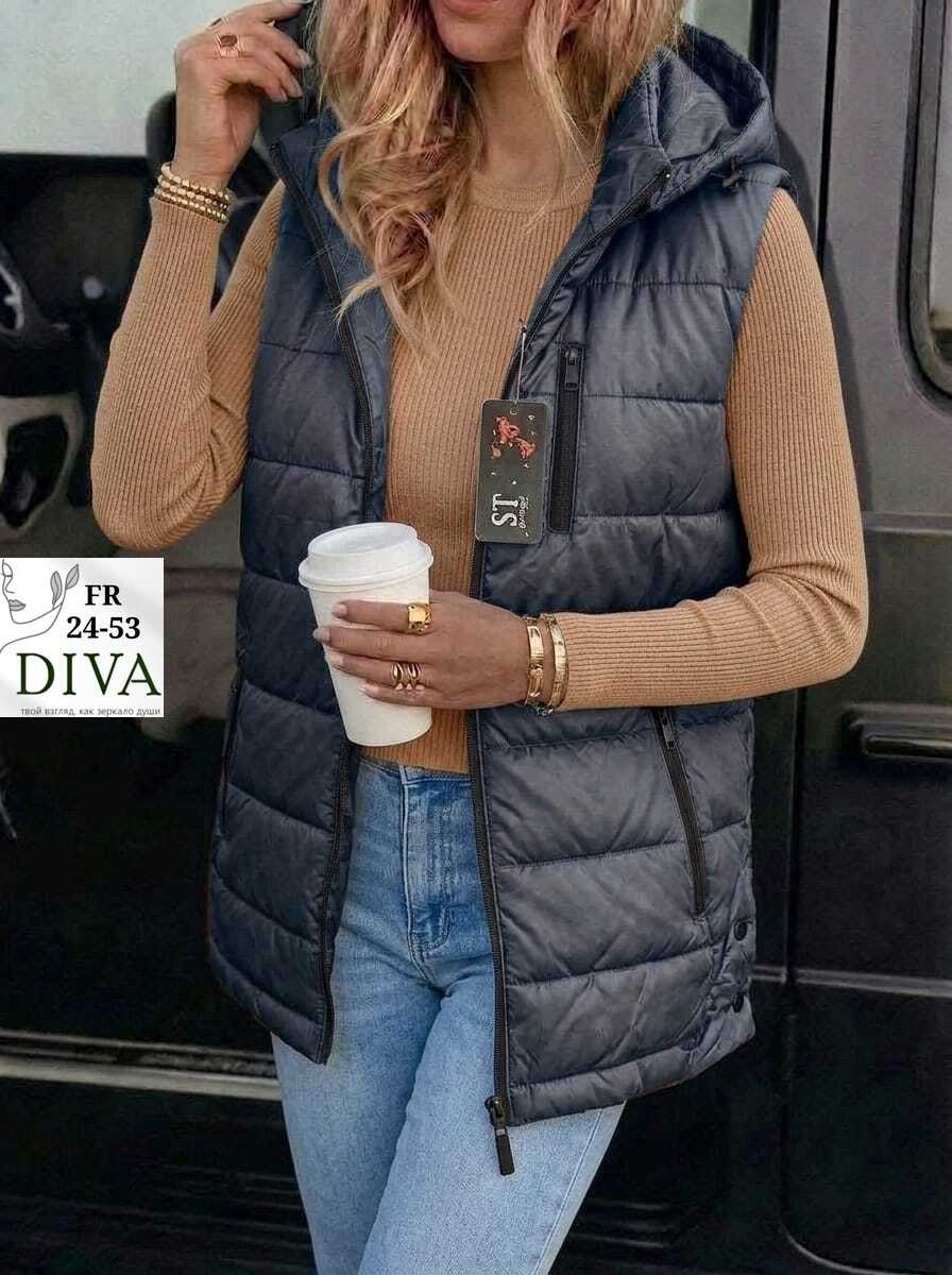 жилетка женская,жилет женский,жилет утепленный женский,жилет удлиненный,женская жилетка больших размеров