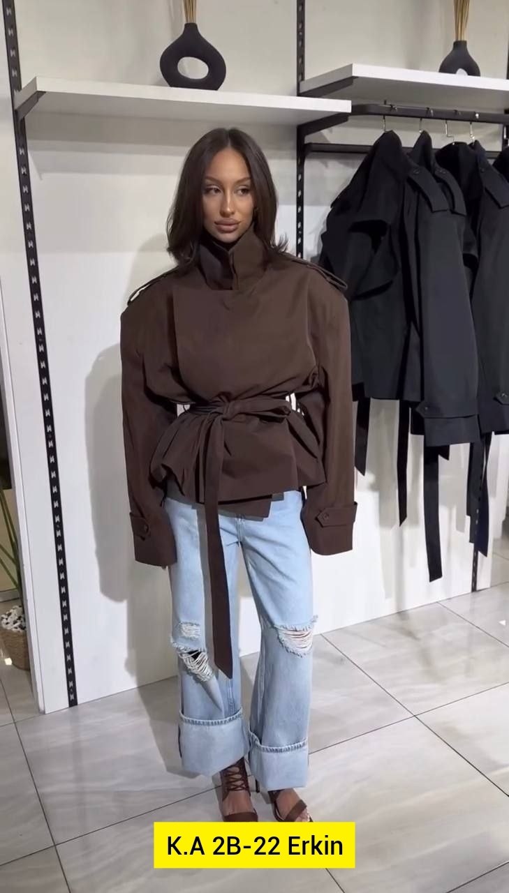 тренч с поясом,короткий тренч,тренч укороченный,тренч женский,тренч