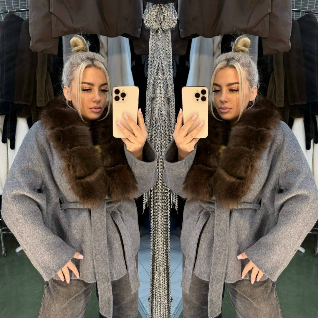 пальто кашемировое с мехом песца,пальто с мехом,утепленное кашемировое пальто с мехом соболя,женское пальто с натуральным мехом,пальто с натуральным мехом