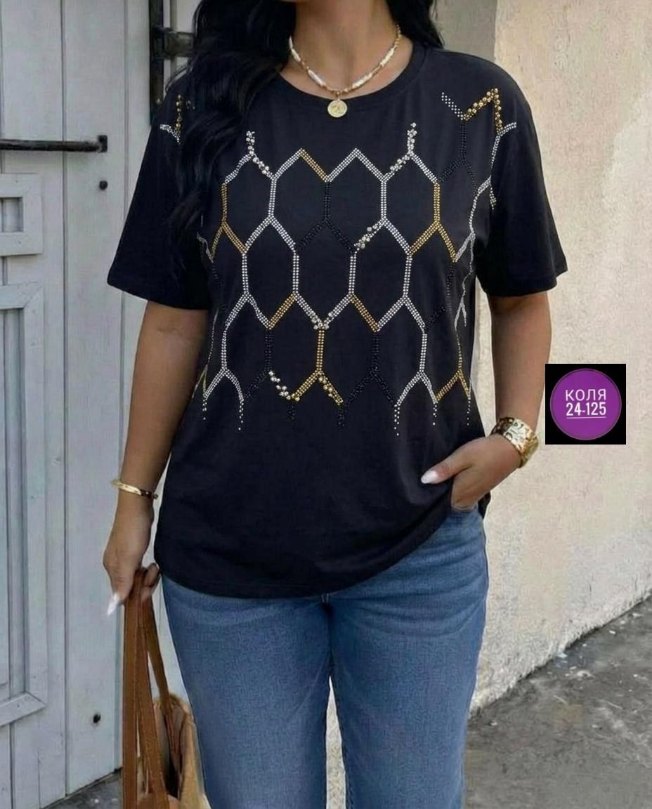 футболки женские больших размеров,футболки женская,футболки большие размеры со стразами,футболка женская со стразами,футболка оверсайз со стразам