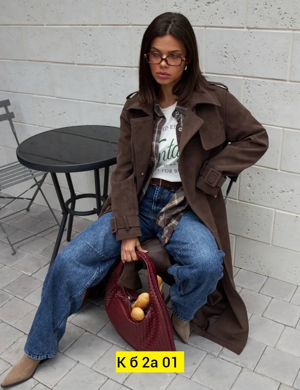 тренч замшевый длинный tinaria,тренч,коричневый тренч,тренч кожаный плащ,плащ тренч