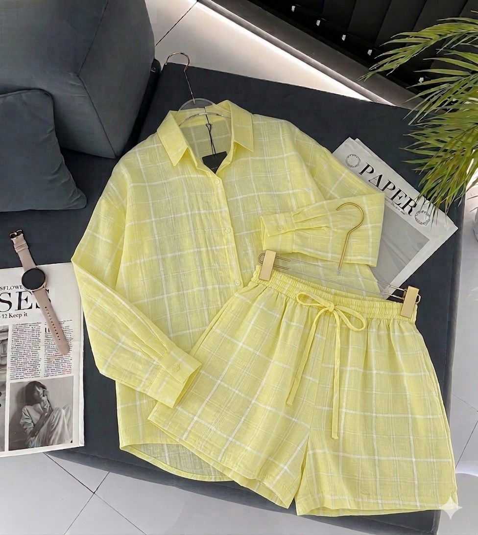 костюм с юбкой и рубашкой,пижама в клетку,клетчатая пижама,костюм женский,пижама женская