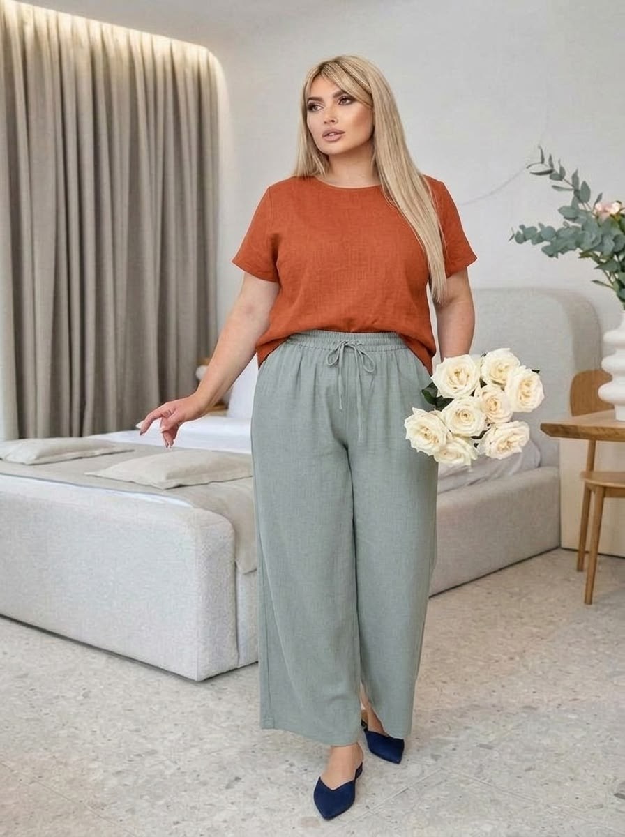 брюки льняные,брюки широкие,брюк палаццо,брюки женские льняные,женские брюки палаццо