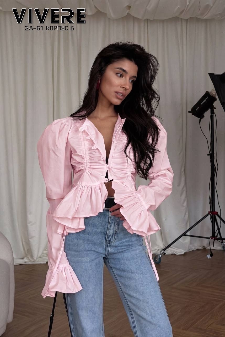 блузка с оборками,блузка женская,блузка ,рубашка женская,рубашка женская с рюшами