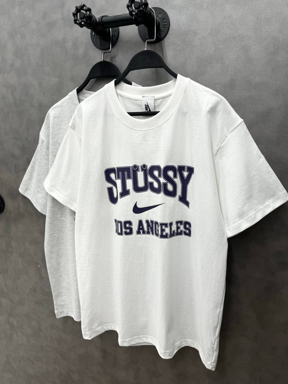 футболка оверсайз stussy,футболка stussy,футболки оверсайз белый,футболка мужская оверсайз с принтом stussy,футболки оверсайз