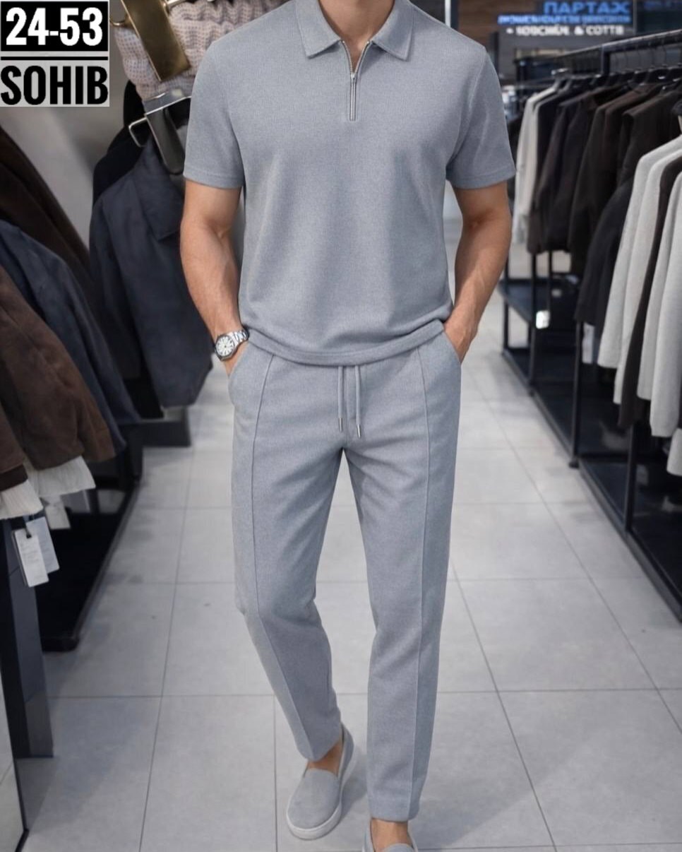 мужские спортивные костюмы,костюм брючный с поло футболкой martin wear 420739162,костюм мужской двойка,костюм летний мужской,трикотажный костюм мужской