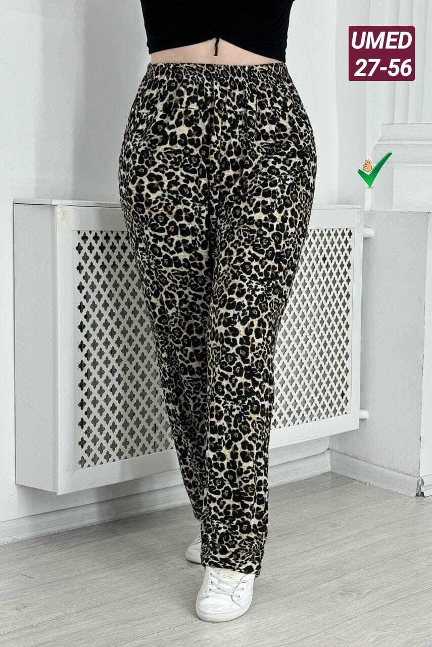 леопардовые брюки,леопардовые штаны,брюки с леопардовым принтом,штаны женские,женские брюки 88060 леопард