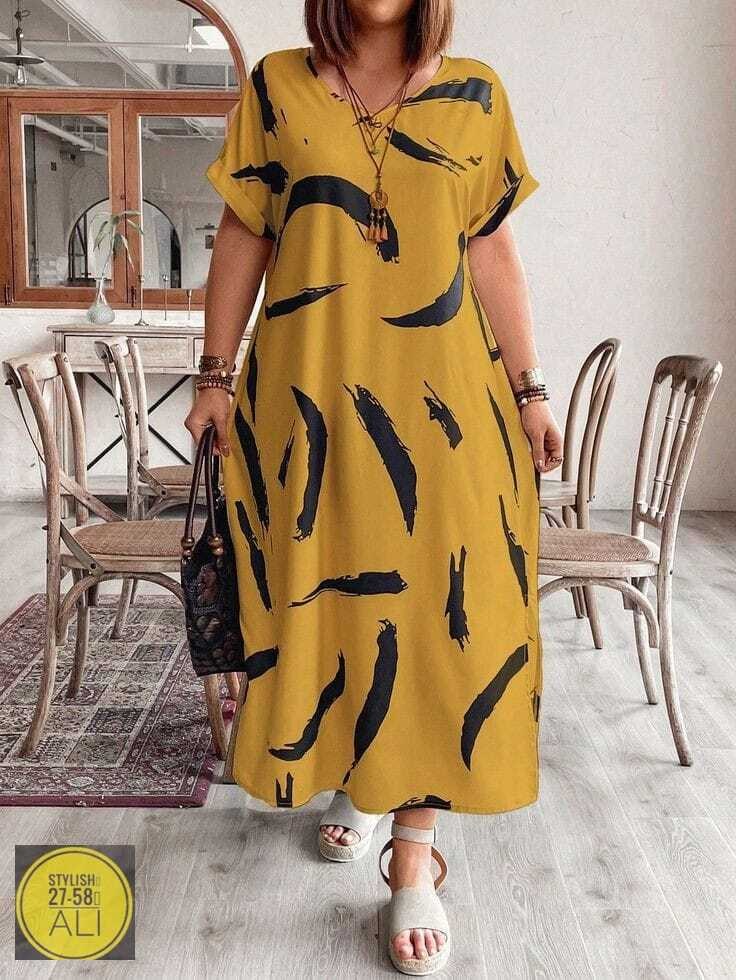 летнее женское платье,платья женские больших размеров,платье желтый,платье на лето,платье летнее