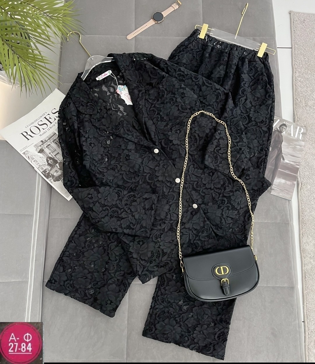 кружевной костюм,костюм кружевной брючный с поясом гипюр emberens,костюм брючный кружевной,костюм двойка гипюр,костюм с кружевами летний чёрный