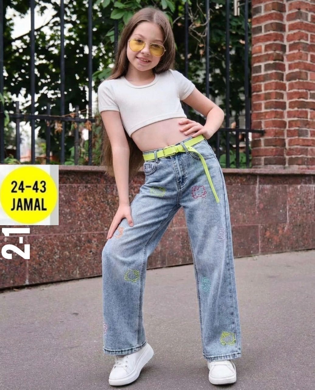 модные джинсы,брюки джинсы,джинсы для девочек,джинсы для девочки широкие,детские джинсы для девочек