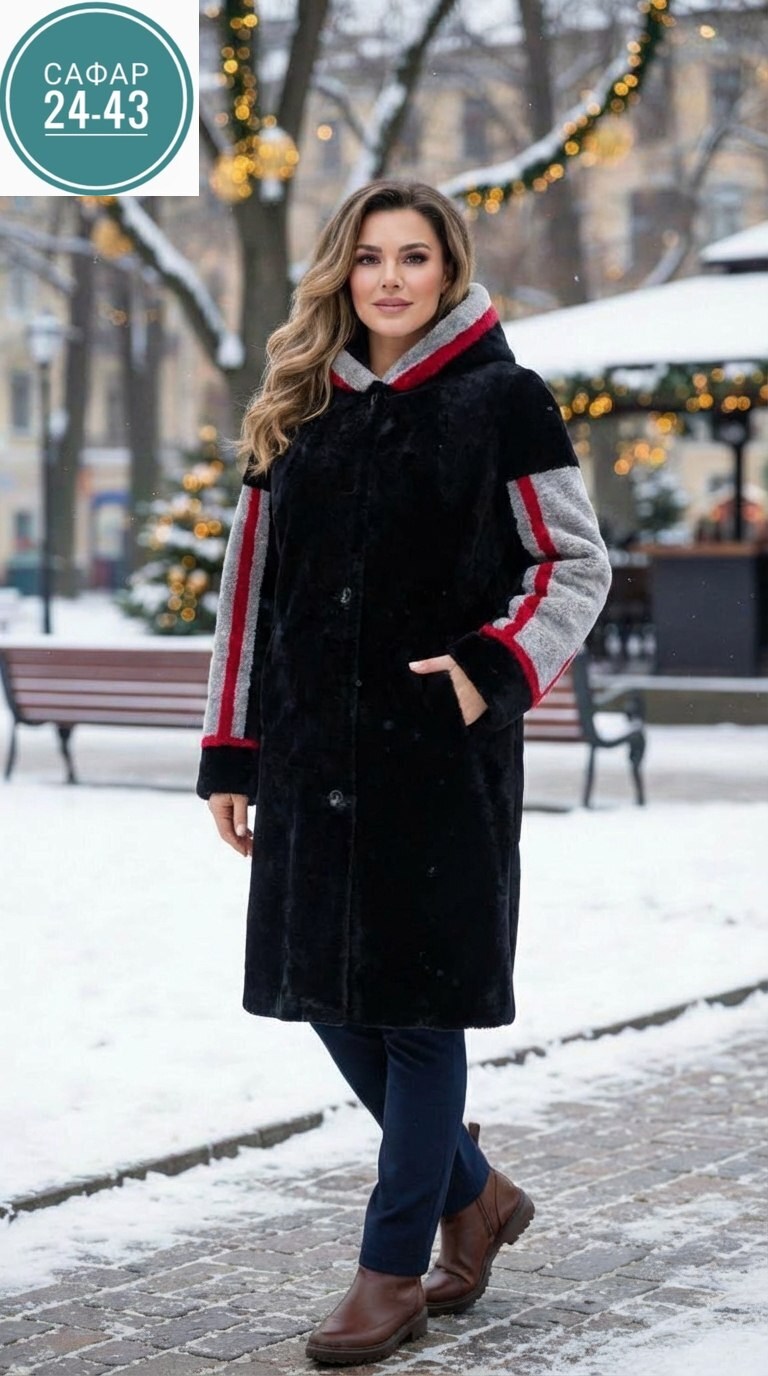 дубленка женская,дубленка женская из овчины облегченной - интерфино,пальто женское,полупальто из,пальто комбинированное