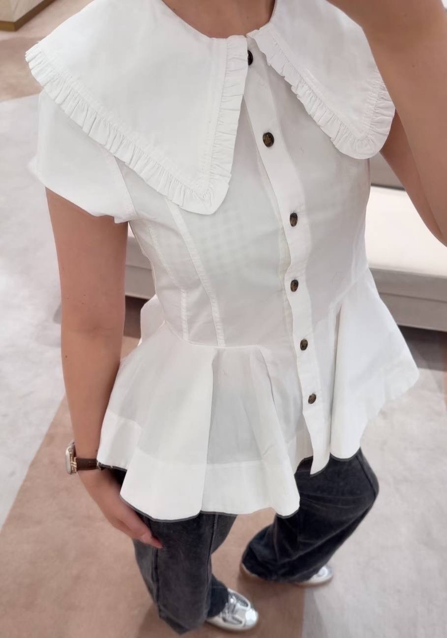 блузка с оборками,блузка для девочки,блузка модная,блуза с пуговицами,блузка школьная