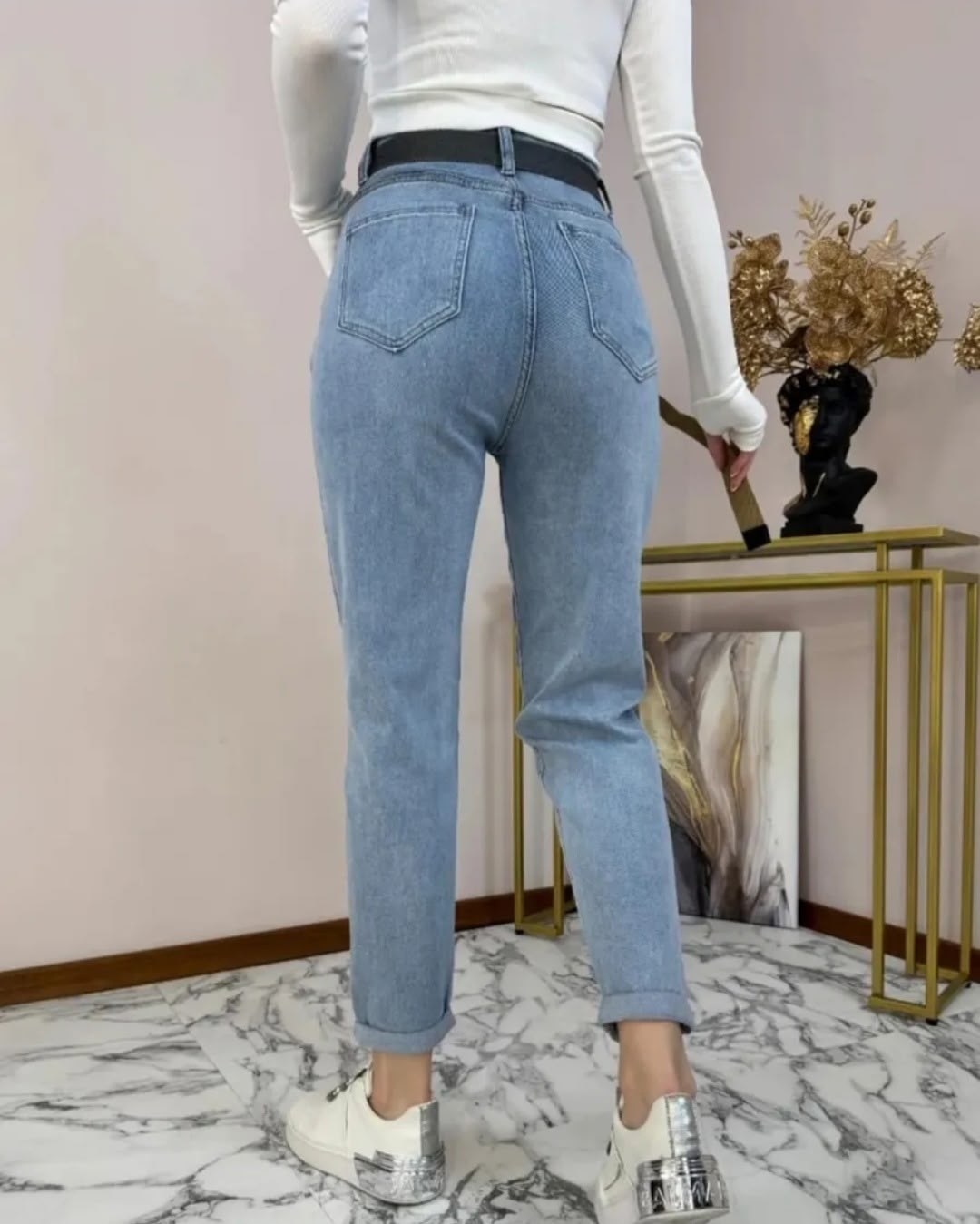 женские джинсы,джинсы мом,джинсы клеш с высокой посадкой kenchin,джинсы широкие с высокой посадкой kenchin 365382404,джинсы широкие с высокой посадкой kenchin