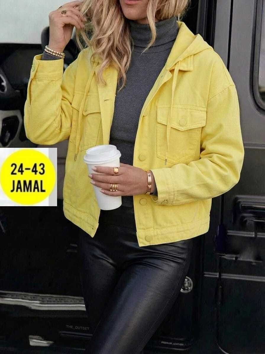джинсовая куртка,женская куртка,легкая куртка,куртка желтая,желтая джинсовая куртка женская