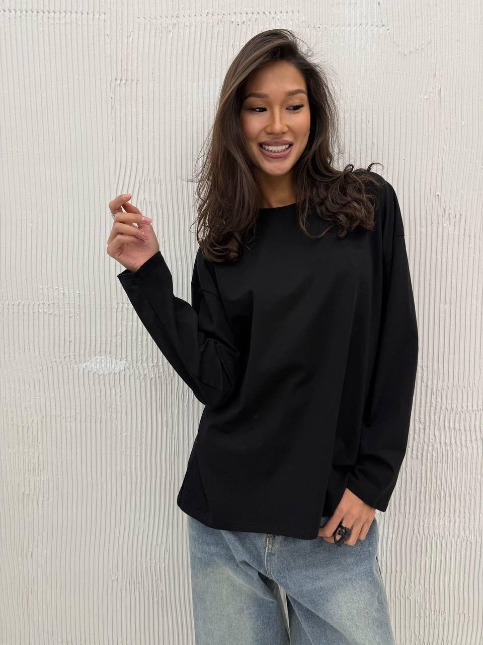 лонгслив оверсайз хлопок change! цвет коричневый,лонгслив женский оверсайз с длинными рукавами,лонгслив женский оверсайз,лонгслив оверсайз,лонгслив оверсайз хлопок