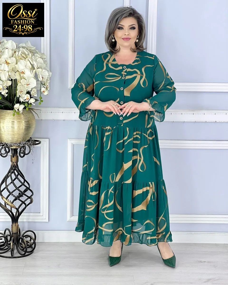 платье женское шифон,платье из шифона,женское платье больших размеров,платье повседневное больших размеров a.andre,женское платье ткань шифон