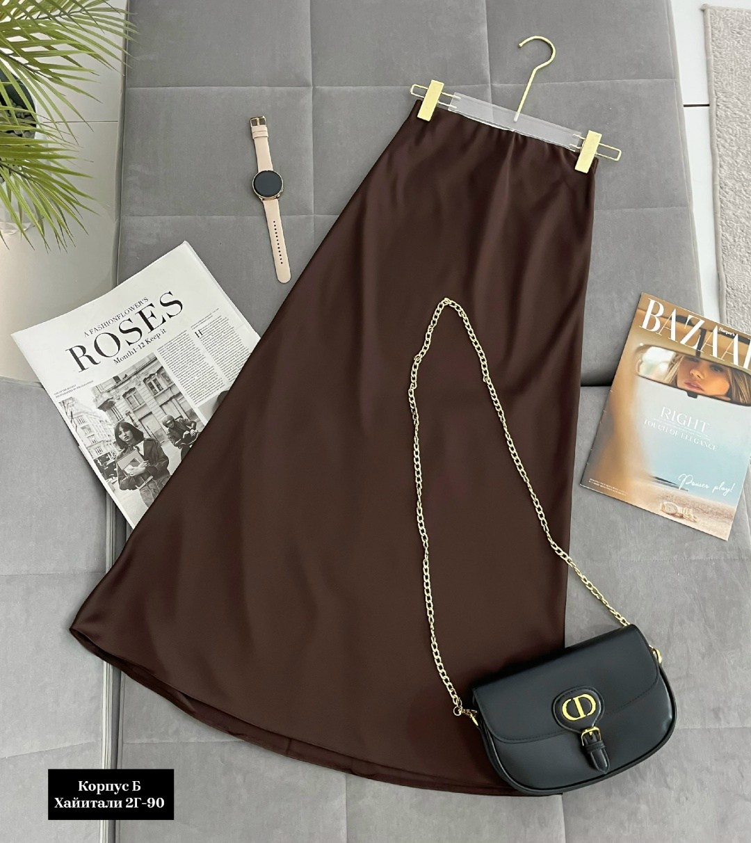 атласная юбка,атласная коричневая юбка,атласная юбка миди,юбка миди,женские юбки