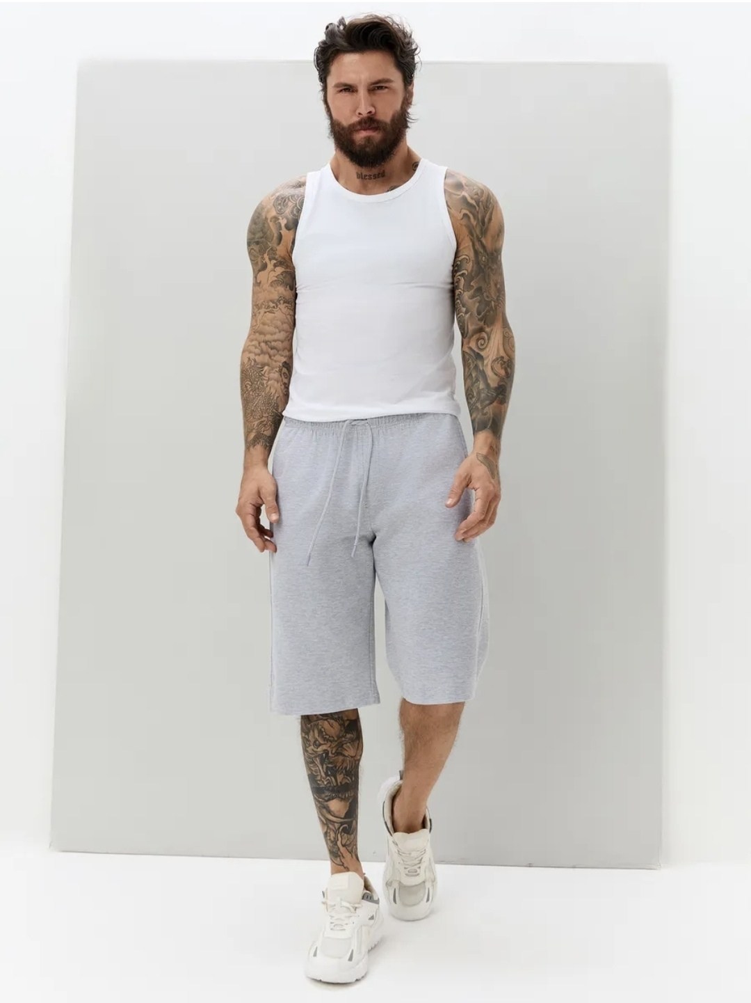 мужские шорты,трикотажные шорты,шорты мужские спортивные,шорты повседневные,шорты серые мужские