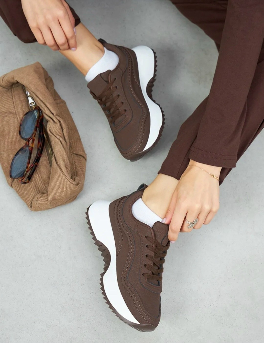 ,кроссовки женскиe,кроссовки повседневные,кроссовки женские универсальные,коричневые кроссовки женские