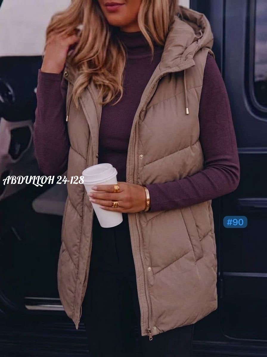 жилетка женская,жилет женский,жилетка удлиненная,жилет,жилетка с капюшоном