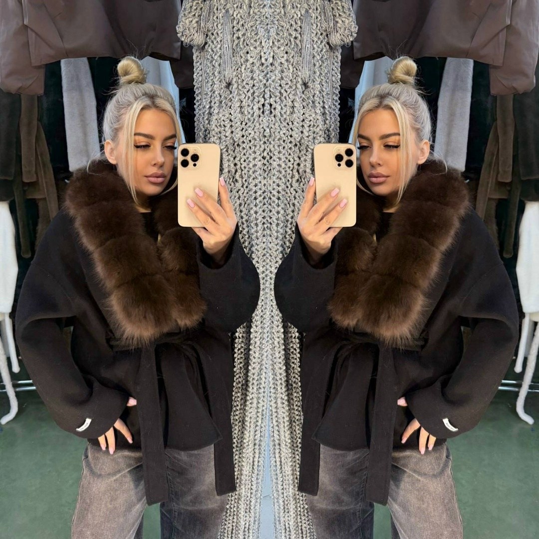 пальто кашемировое с мехом песца,пальто с мехом,утепленное кашемировое пальто с мехом соболя,женское пальто с натуральным мехом,пальто с натуральным мехом