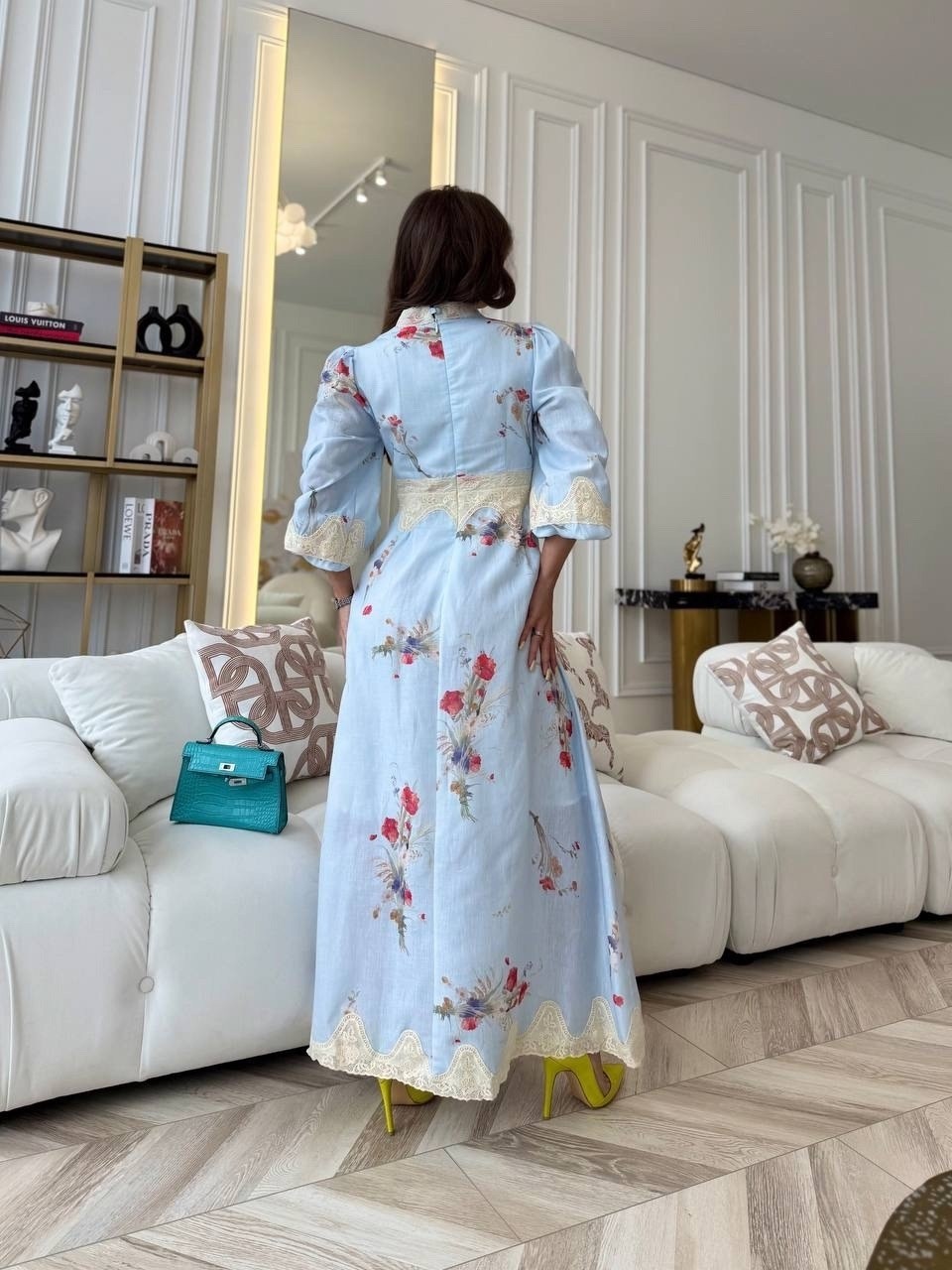 платья,стильное платье,платье в стиле,дизайнерские платья,голубое платье