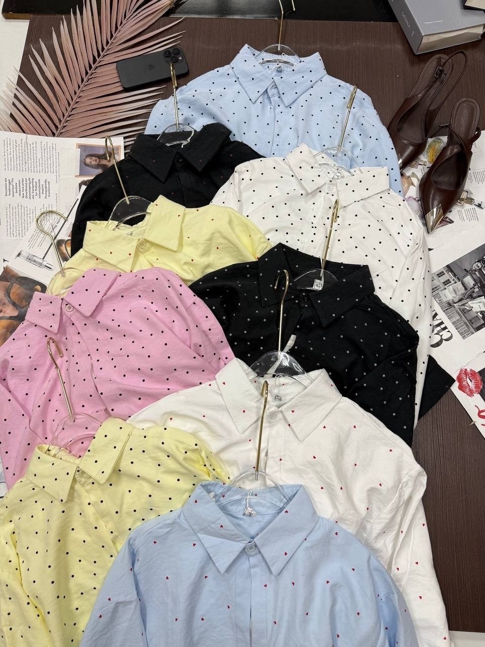 повседневная блуза,женская рубашка,шифоновая блузка в горошек,рубашка женская стильная,модная блузка