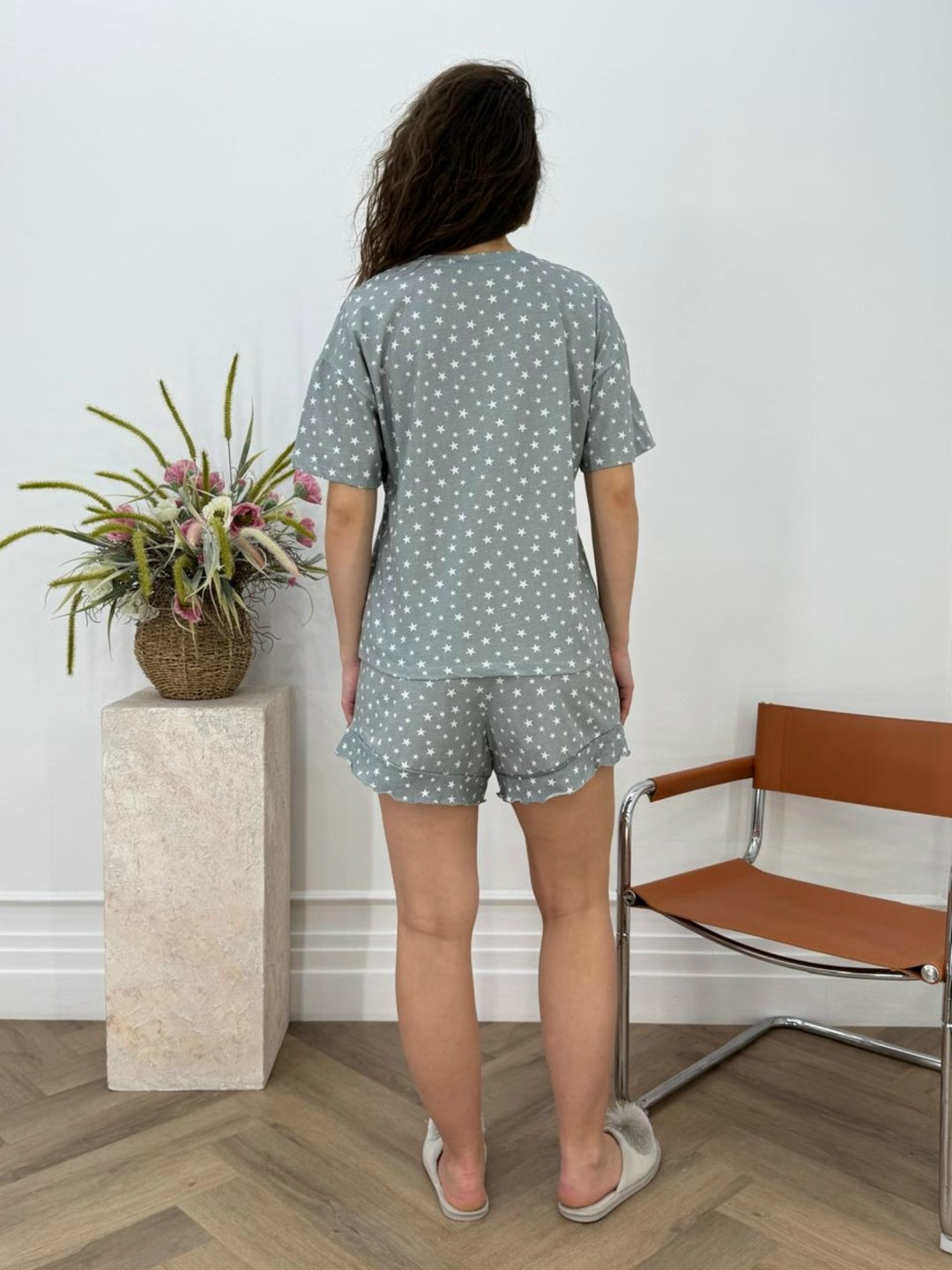 женские пижамы,женская пижама с шортами,пижама для женщин,пижама женская хлопок,пижама серая