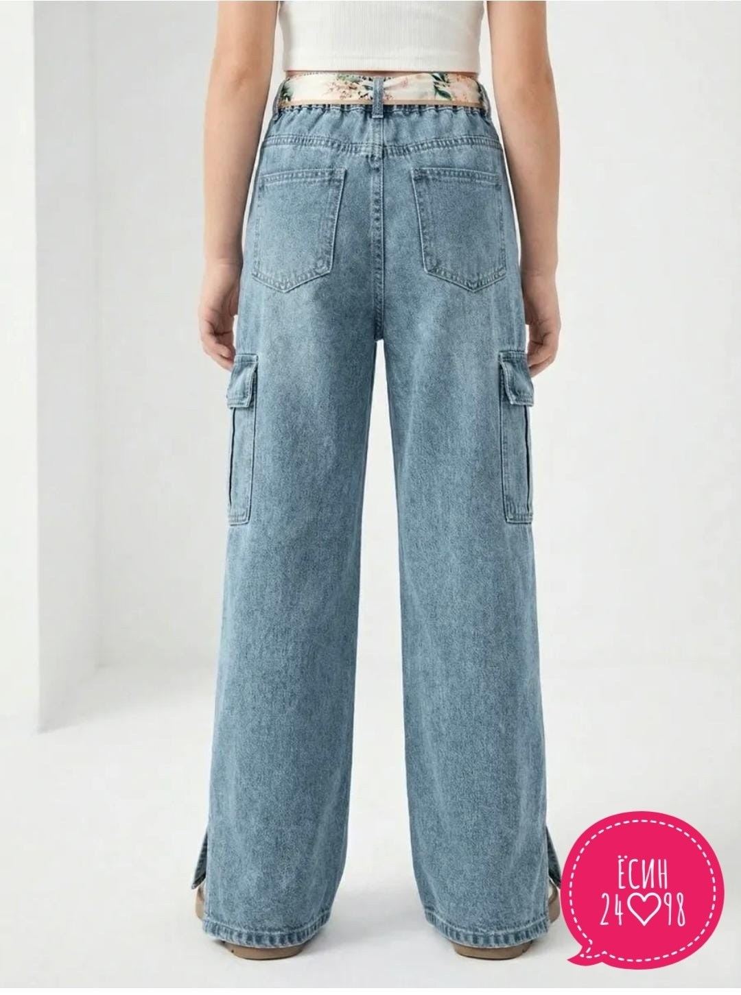 джинсы для девочки,джинсы карго широкие подростковые mili bo_wear,джинсы карго для девочки,джинсы для девочки laddobbo,модные джинсы
