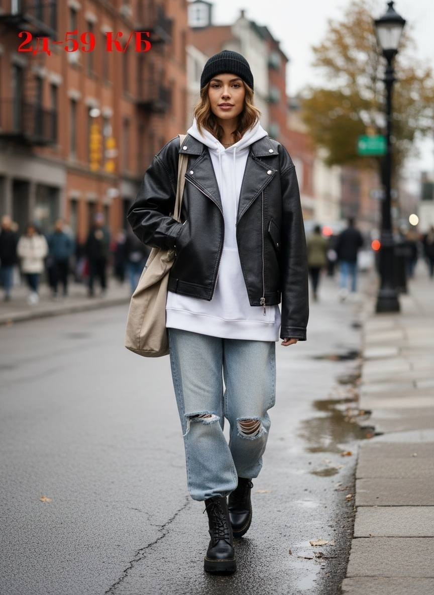 кэжуал наряд,образы с косухой,косуха куртка оверсайз,кожаная куртка