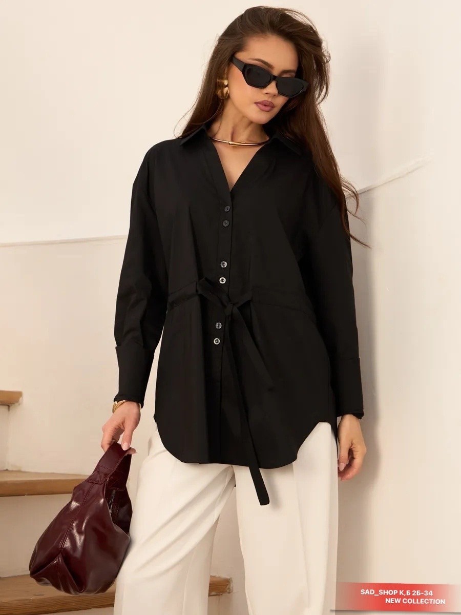 блузка стильная,рубашка черная,удлиненная рубашка,женская рубашка,рубашка