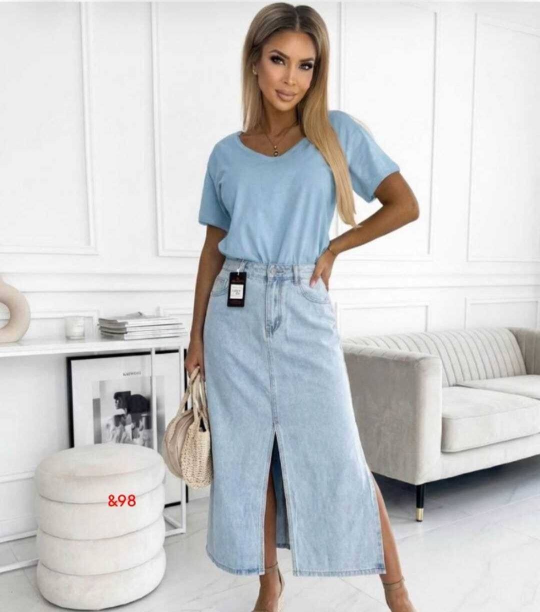 джинсовое платье,джинсовое платье женское,джинсовые юбки,джинсовая юбка миди,джинсовая юбка-миди с разрезом