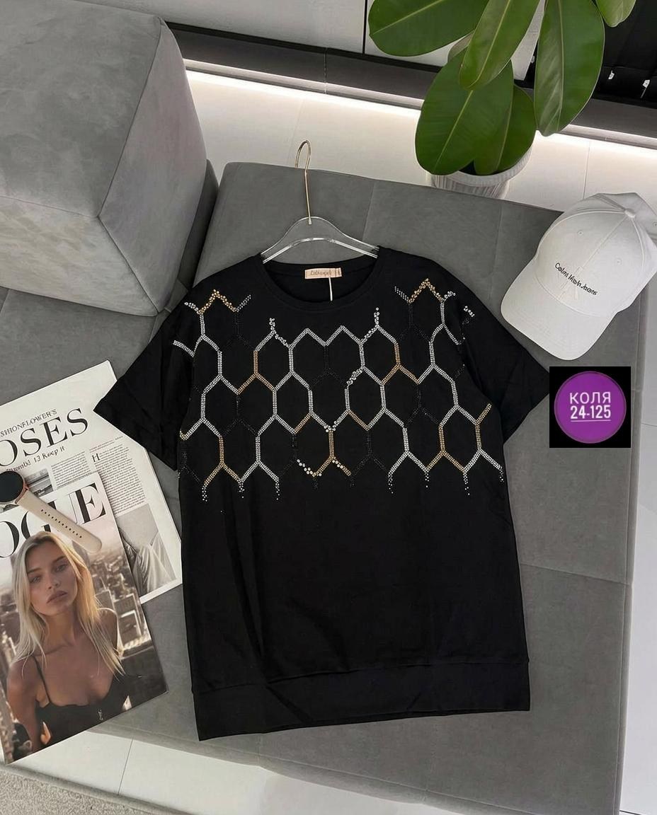 футболки женские больших размеров,футболки женская,футболки большие размеры со стразами,футболка женская со стразами,футболка оверсайз со стразам
