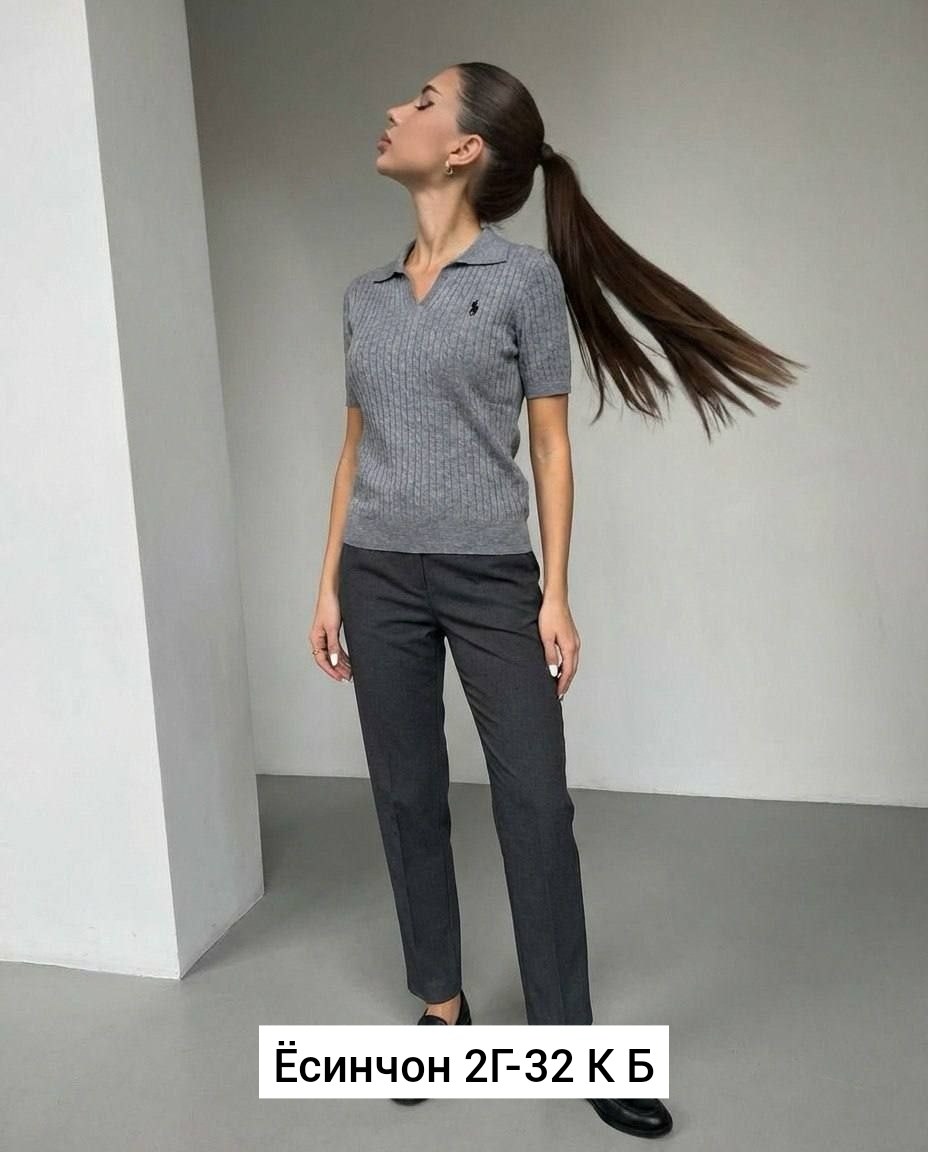 женская кофта,кофта поло,трикотажная рубашка поло с вышивкой для повседневной носки dazy светло-серый,трикотажное поло,футболка трикотаж