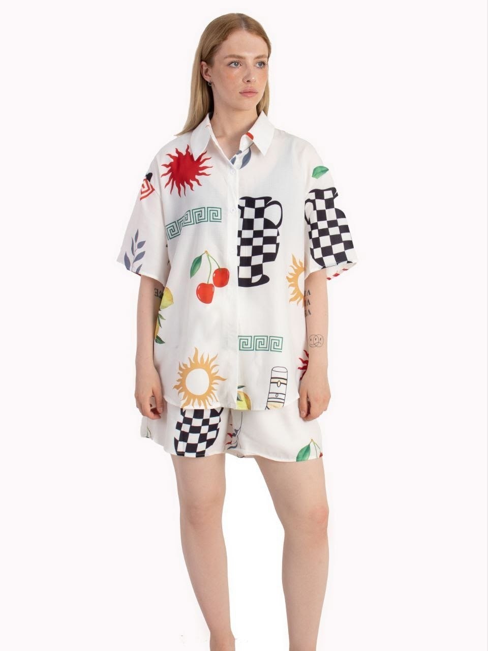 женский костюм,костюм женский летний,,комплект одежды женский massimo dutti пляжный с шортами амарантово-розовый