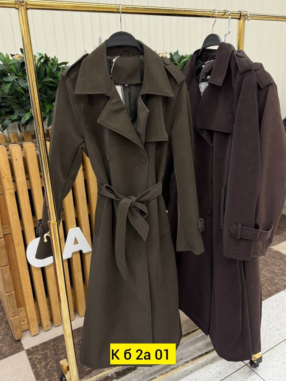 тренч замшевый длинный tinaria,тренч,коричневый тренч,тренч кожаный плащ,плащ тренч