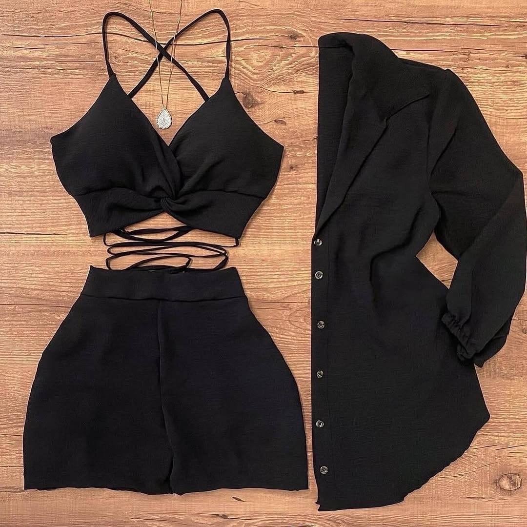 комплект одежды женские,женский костюм шорты,женские летние костюмы,топ на завязках,комплект одежды