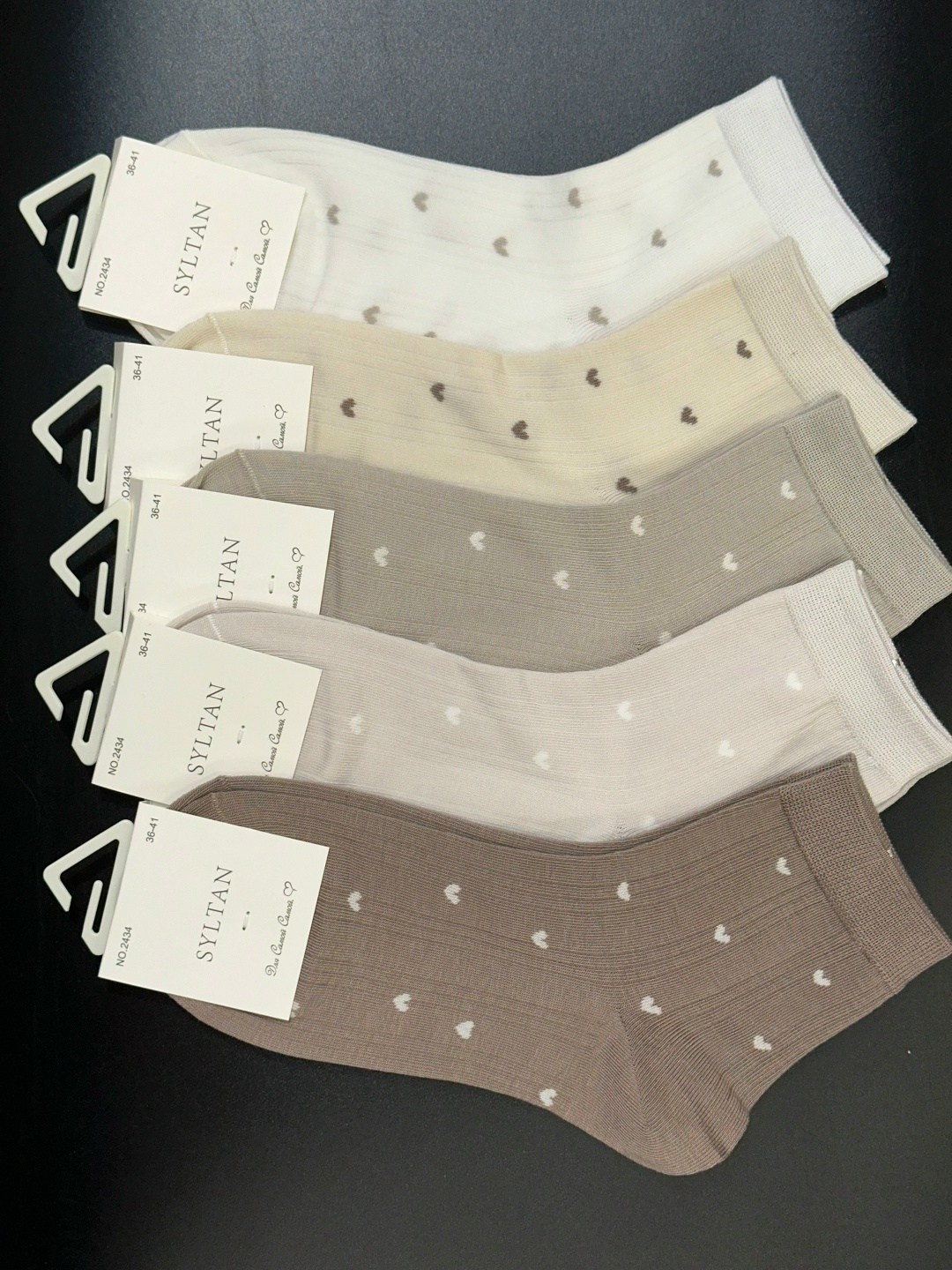 носки средние спортивные в горошек набор 5 пар syltan,женские носки,носки женские набор,носки комплект,комплект носки женские