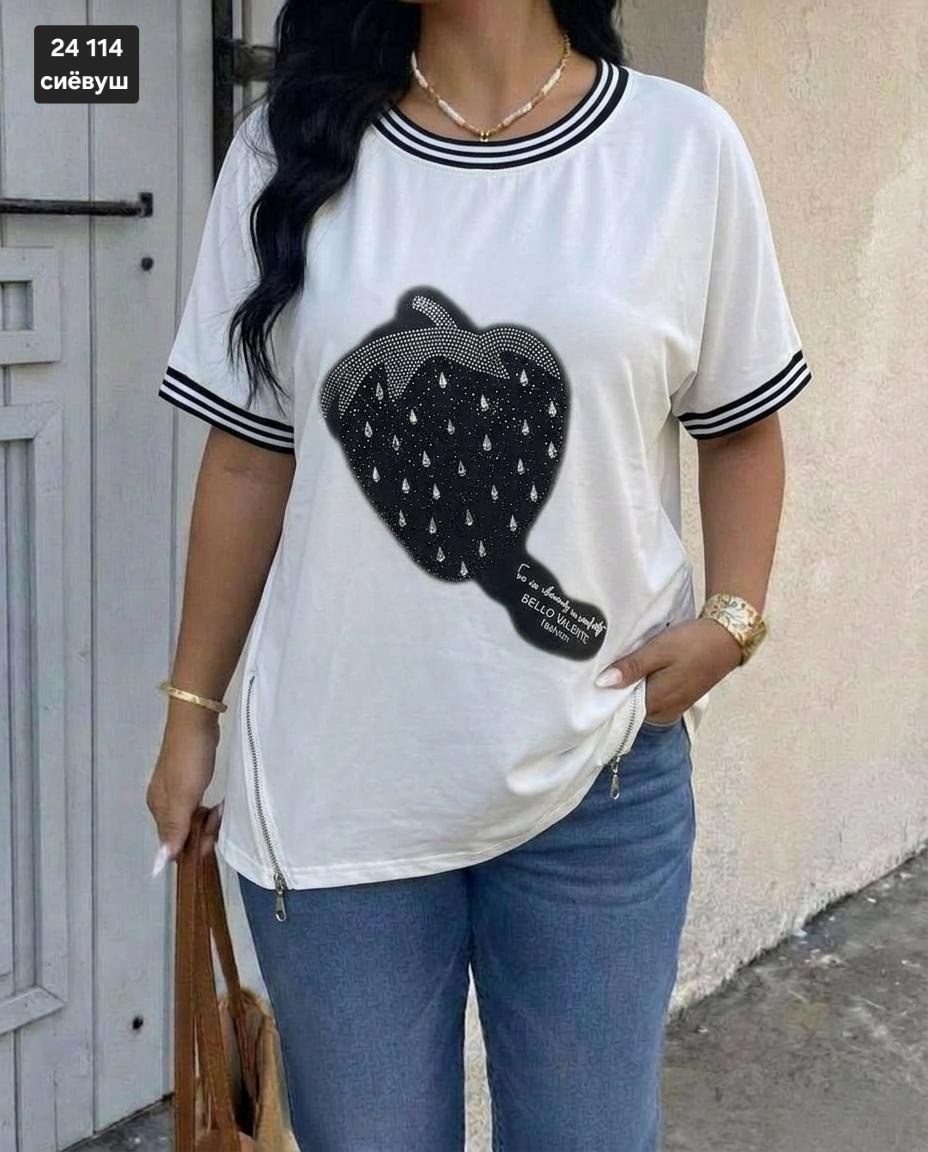 футболки женские больших размеров,женская футболка,футболки модные,футболки большие размеры со стразами,футболка майка