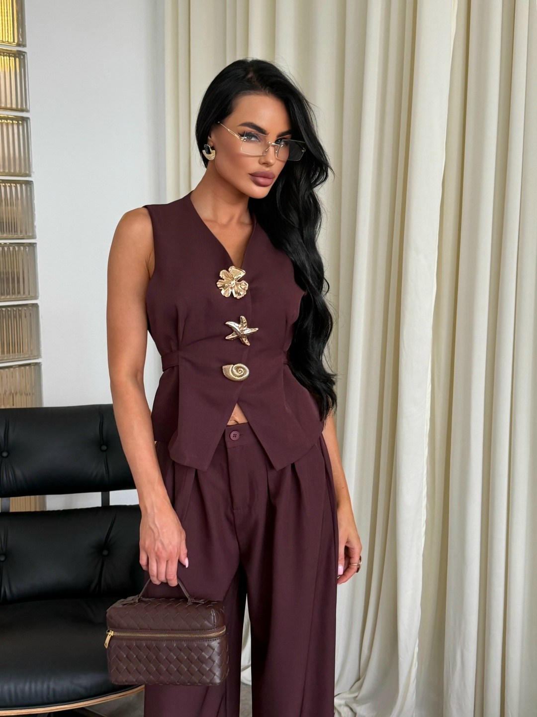 брючный костюм с жилетом женский,костюм брючный с жилеткой li-style 312160391,брючные костюмы женские,костюм брючный двойка женский,костюм брючный с жилеткой li-style