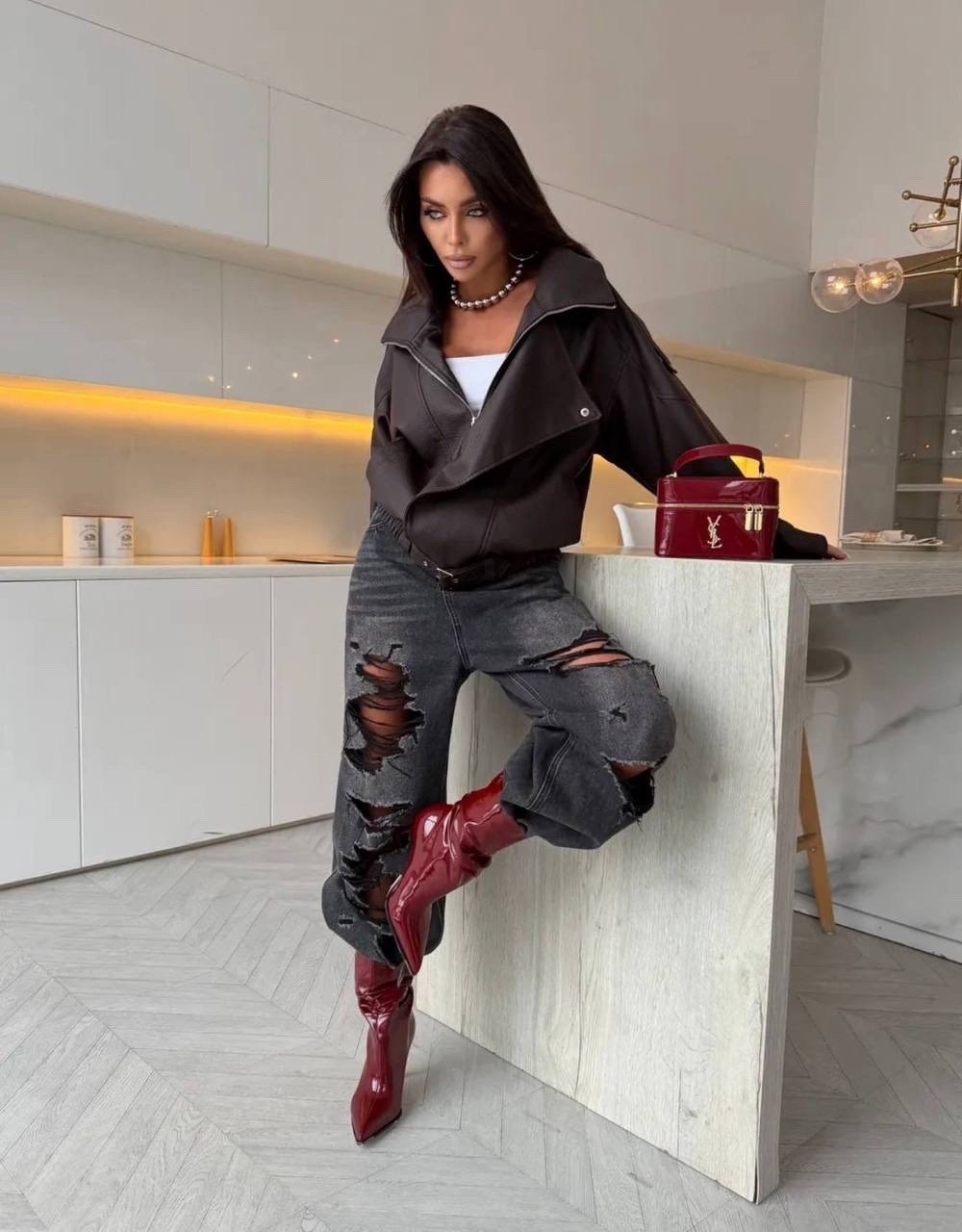 косуха куртка кожаная оверсайз chauzi,куртка косуха h&f b женская оверсайз арт: 28918766,женская кожаная куртка косуха оверсайз,куртка кожаная (косуха оверсайз),косуха оверсайз кожаная куртка демисезо