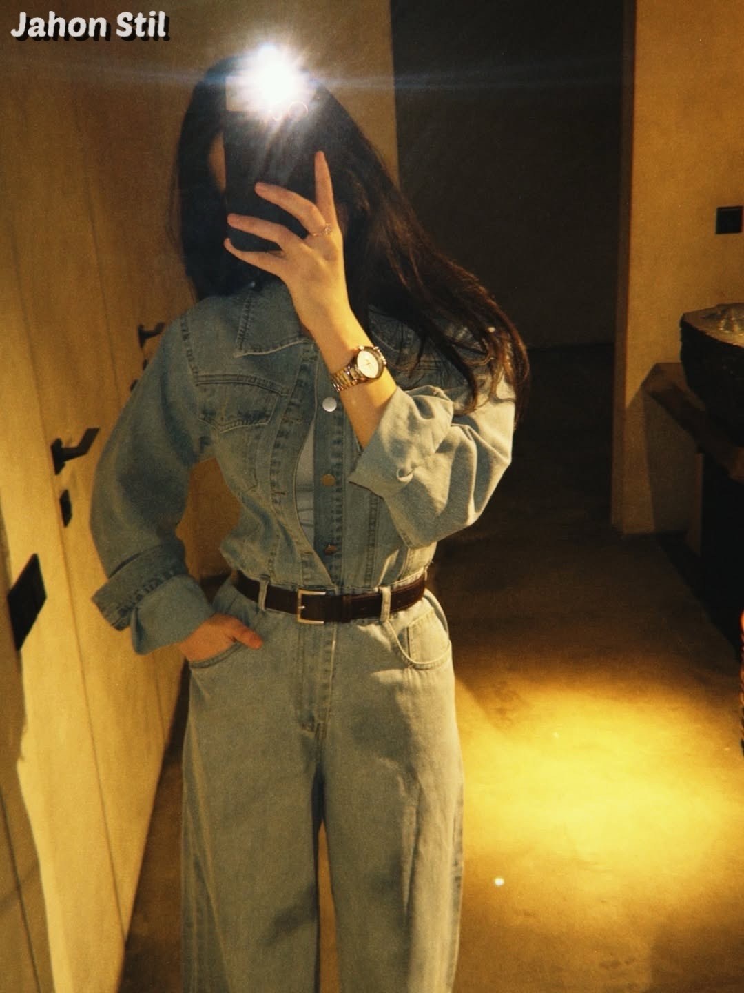 комбинезон джинсовый оверсайз с брюками и длинным рукавом ella woman,комбинезон джинсовый женский,джинсовый комбинезон,серый джинсовый комбинезон,комбинезон женский джинсовый для высоких ella woman