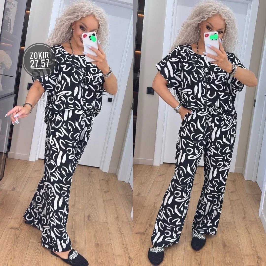 костюм лапша леопардовые с брюками палаццо широкие,костюм женский,костюм с брюками,домашние костюмы,костюм трикотажный